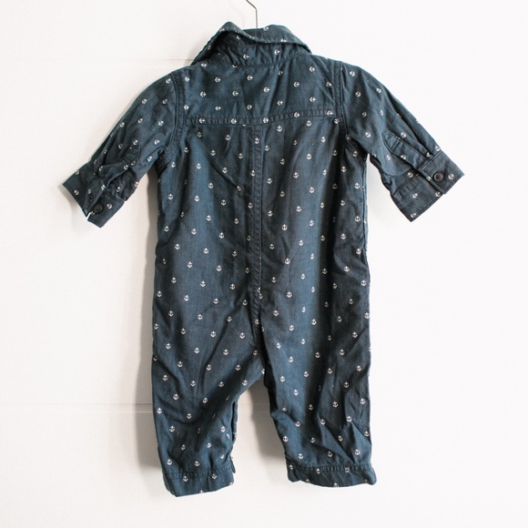 Blue Anchor Galaxy babyGap One Piece Boys Baby 0-3 - Picture 3 of 7